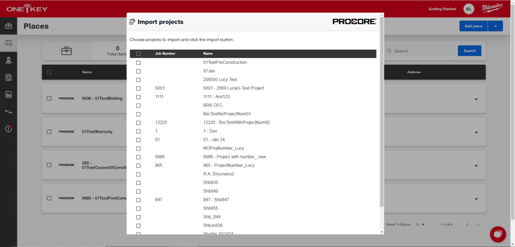Procore Places