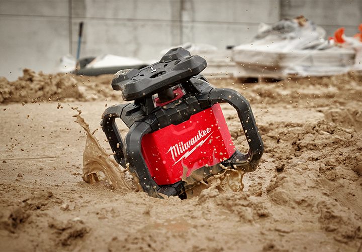 M18™ Red Exterior Rotary Laser Level Kit w/ Receiver, Tripod, & Grade Rod Image 4