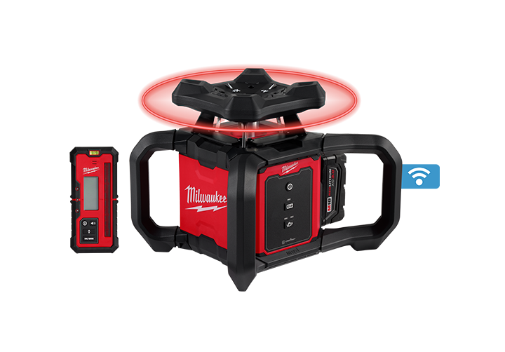M18™ Red Exterior Rotary Laser Level Kit w/ Receiver Image 1