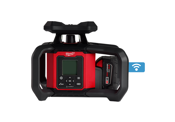 M18™ Red Exterior Dual Slope Rotary Laser Level Kit w/ Receiver & Remote Image 2